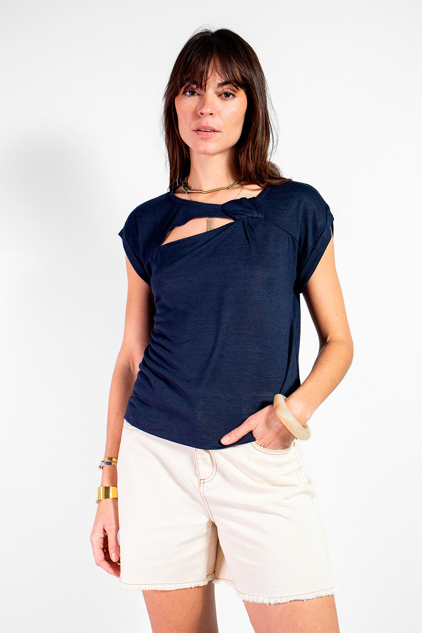 TEE SHIRT NEBIA MARINE