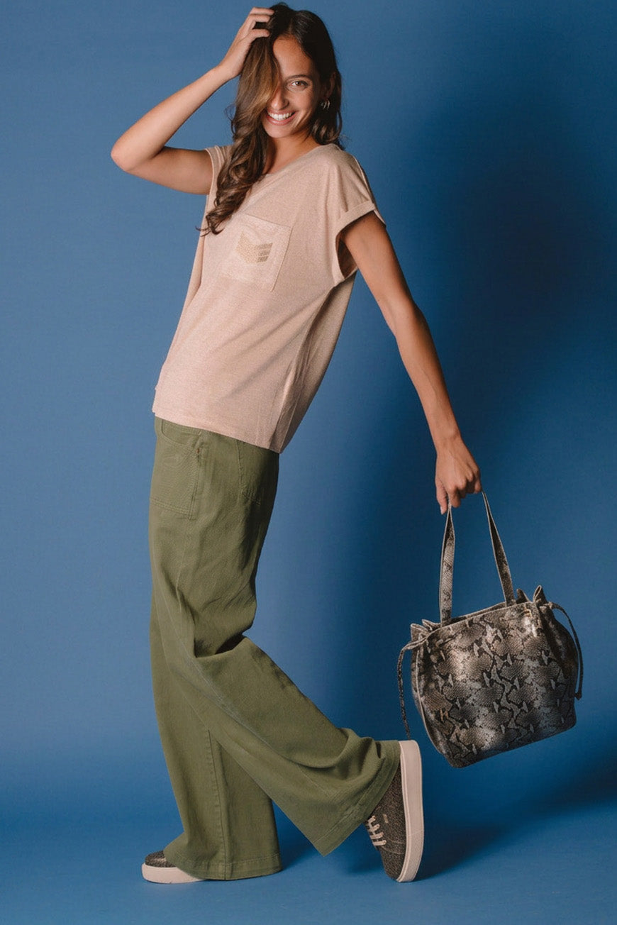 TEE SHIRT NOUMEA TAUPE