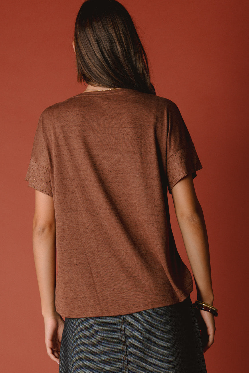 TEE SHIRT NALINE CHOCO