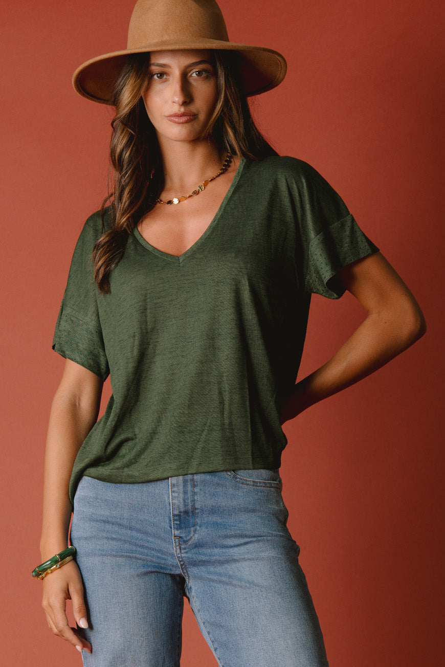 TEE SHIRT NALINE KAKI