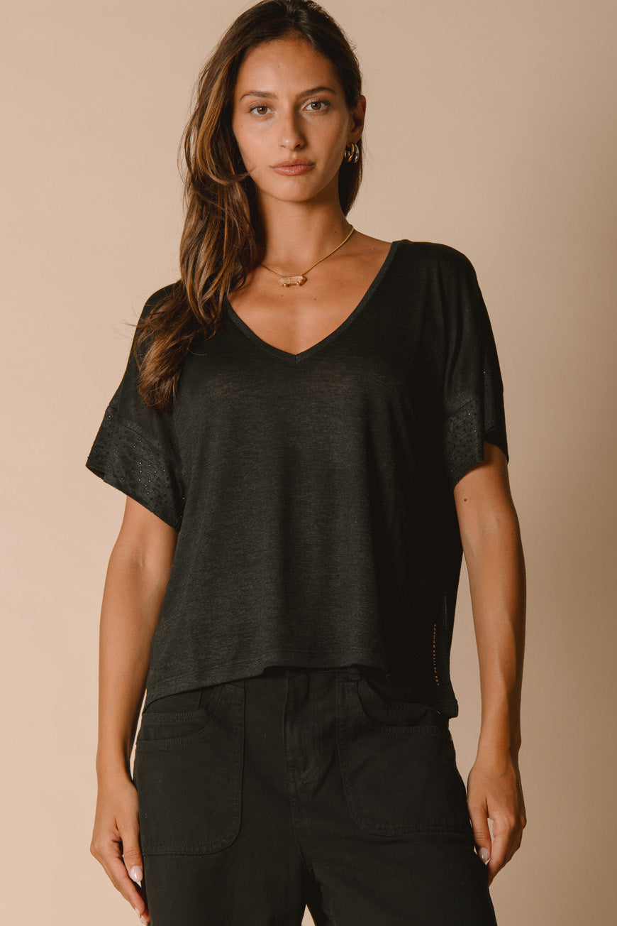 TEE SHIRT NALINE NOIR