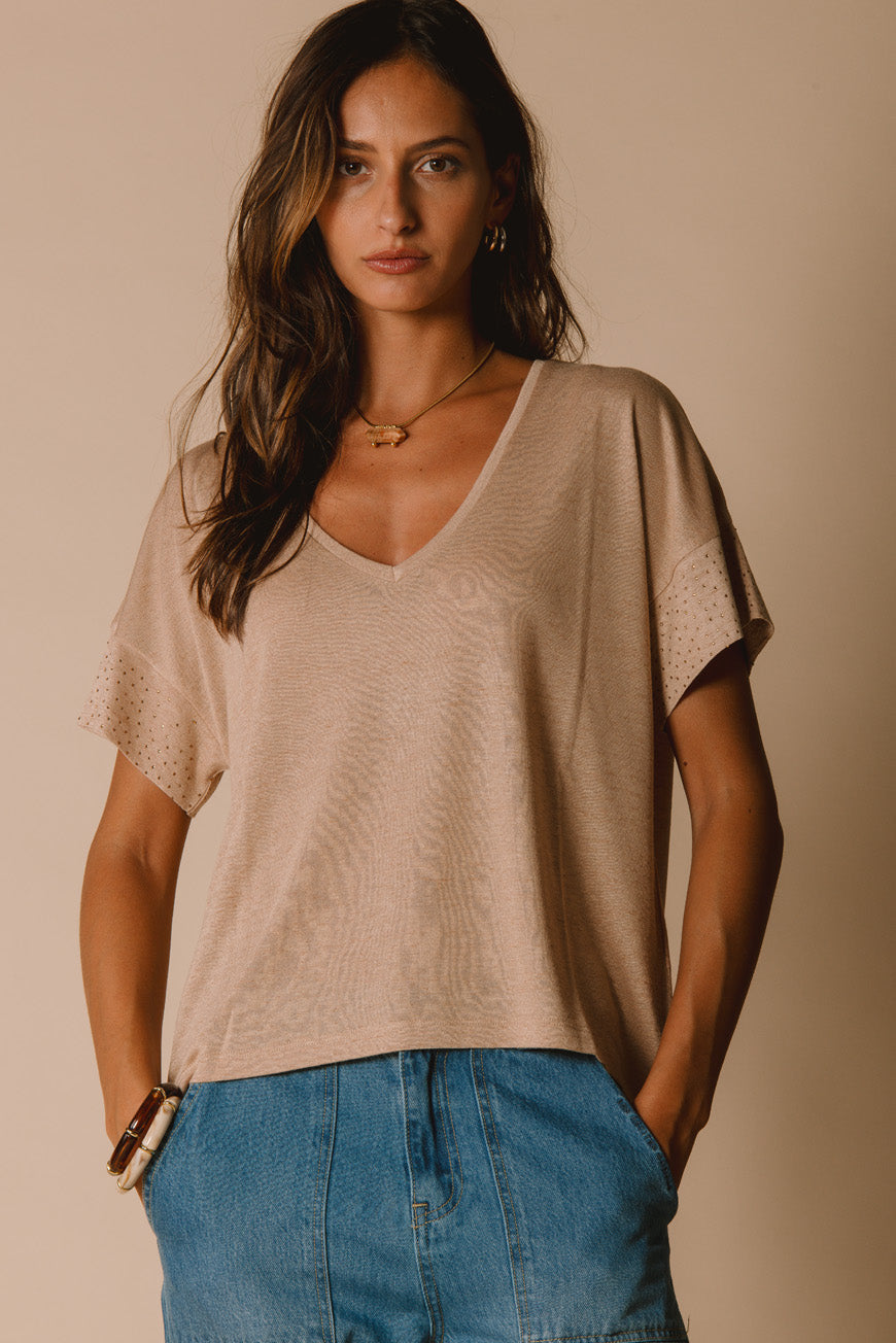 TEE SHIRT NALINE TAUPE