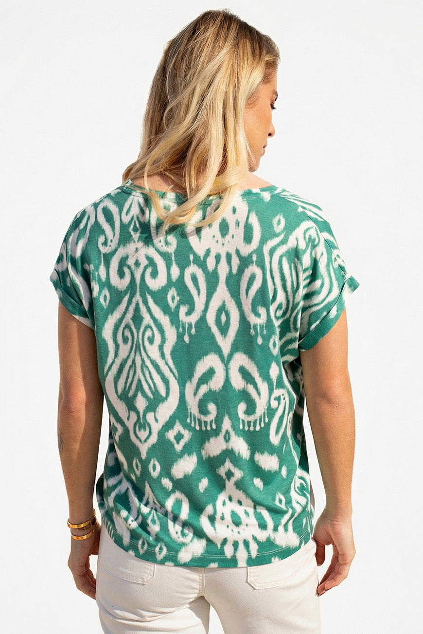 TEE SHIRT DERNA PRINT CORIANDRE SULA
