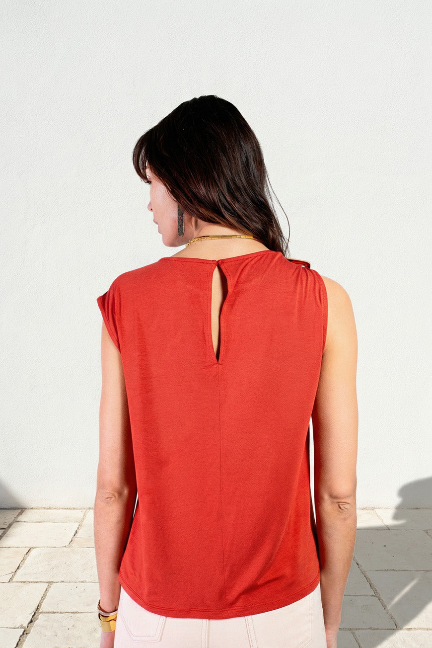 DEBARDEUR NOYALE TERRACOTTA