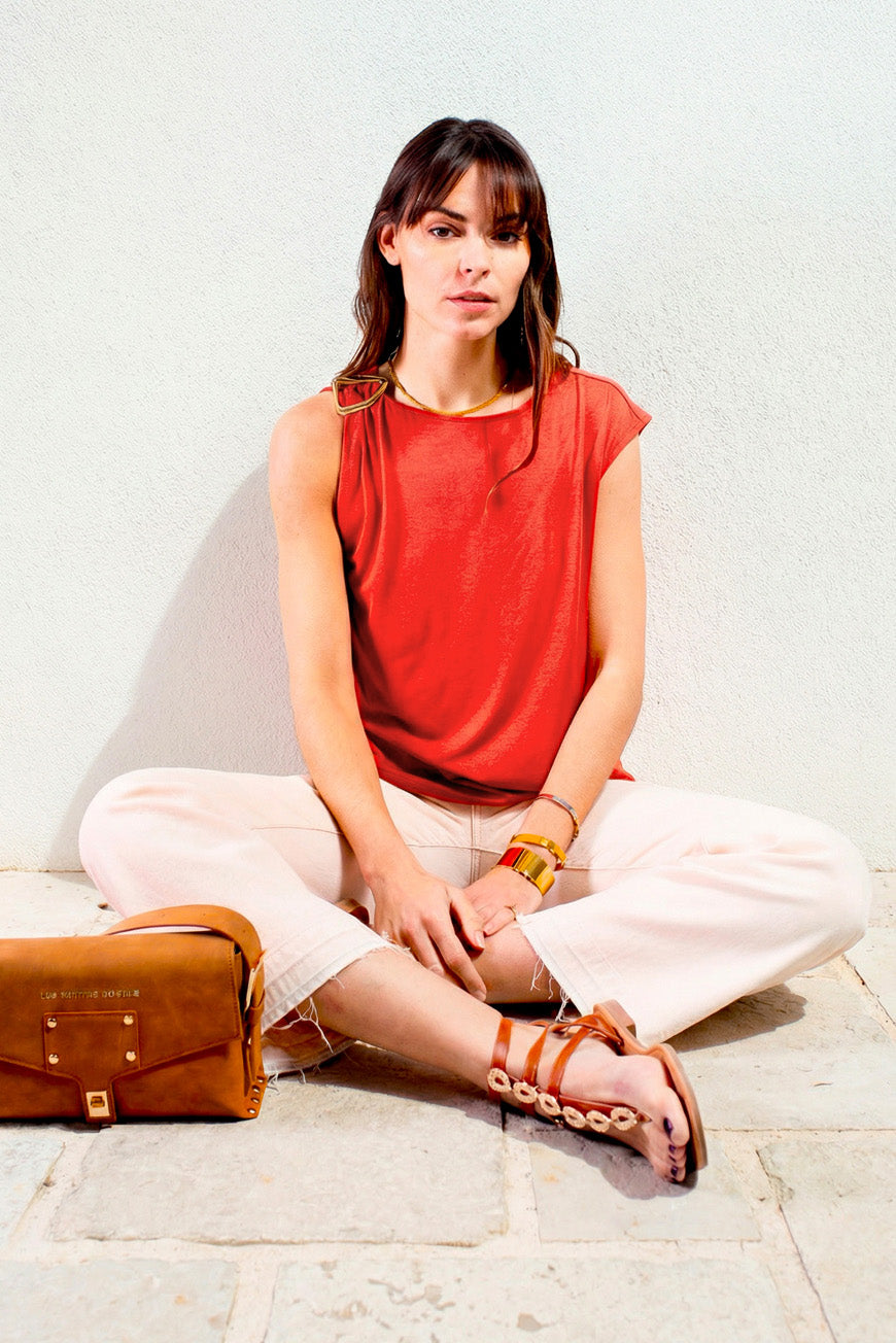 DEBARDEUR NOYALE TERRACOTTA