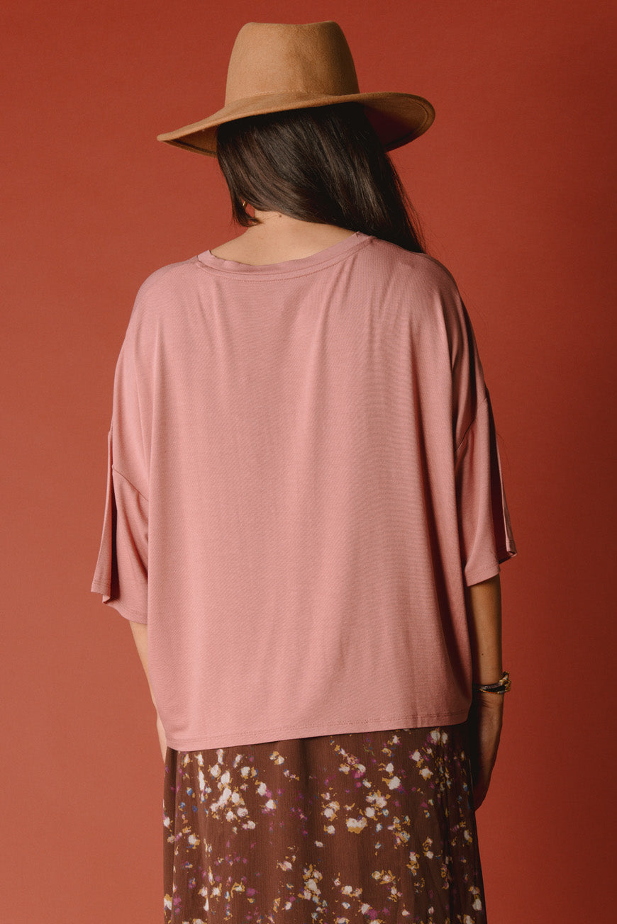 TEE SHIRT PARIS ROSE