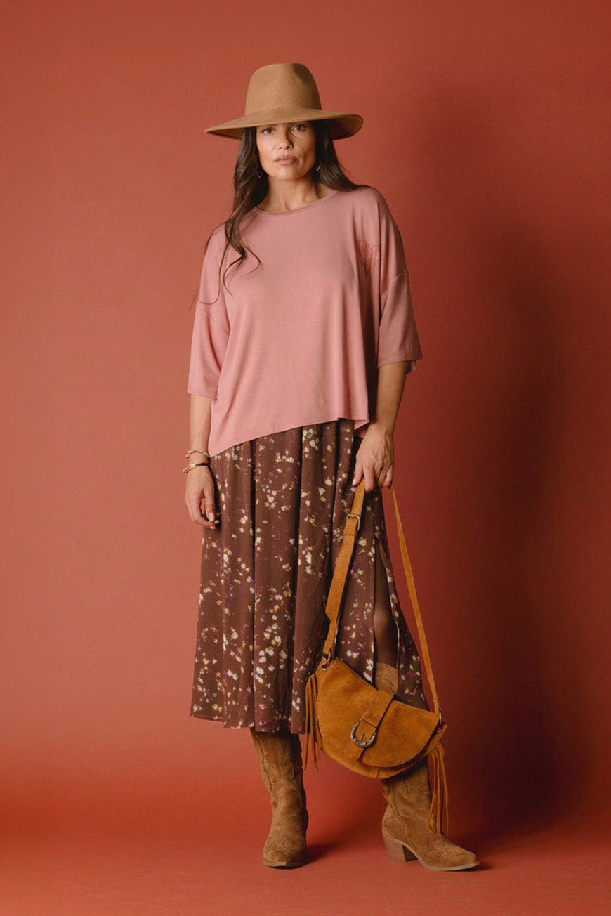 TEE SHIRT PARIS ROSE