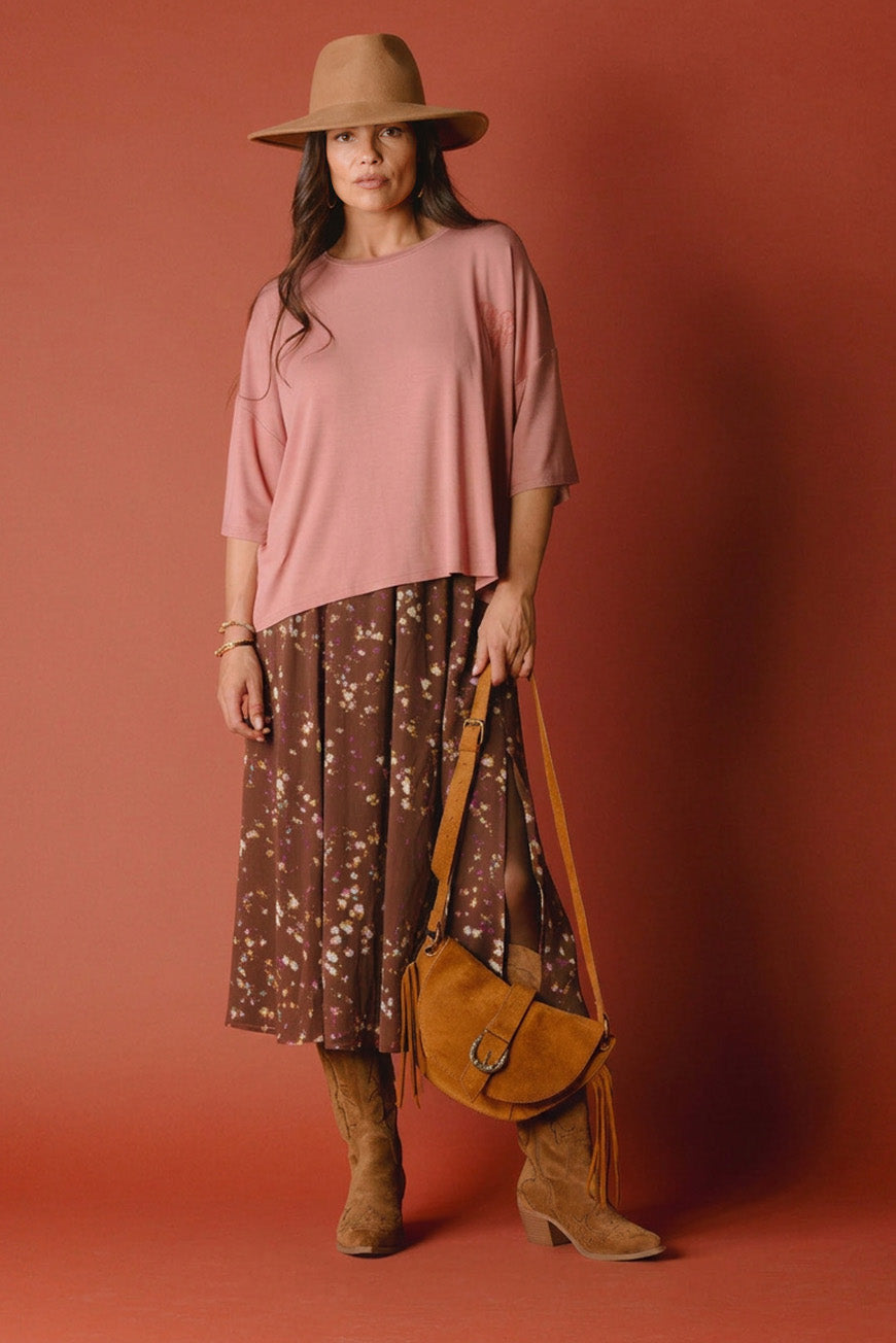 TEE SHIRT PARIS ROSE