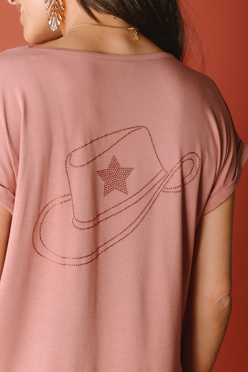 TEE SHIRT DERNA ROSE