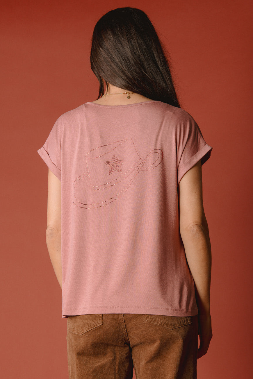 TEE SHIRT DERNA ROSE