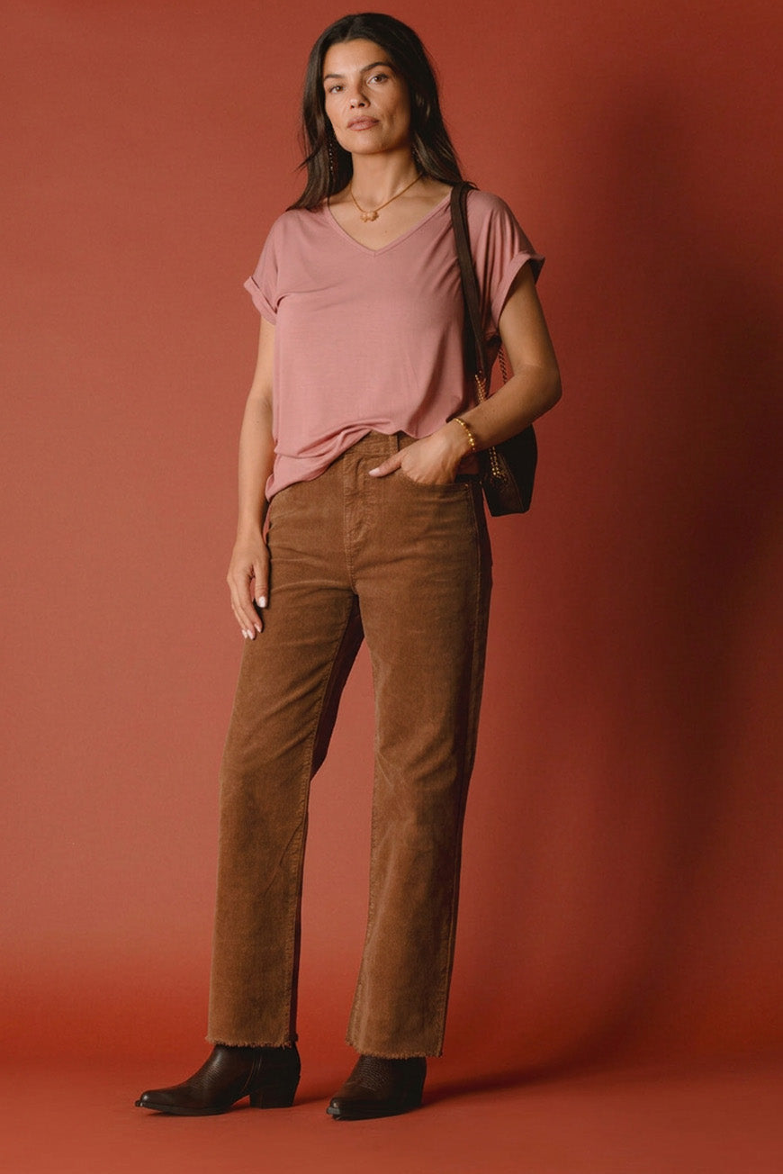 TEE SHIRT DERNA ROSE