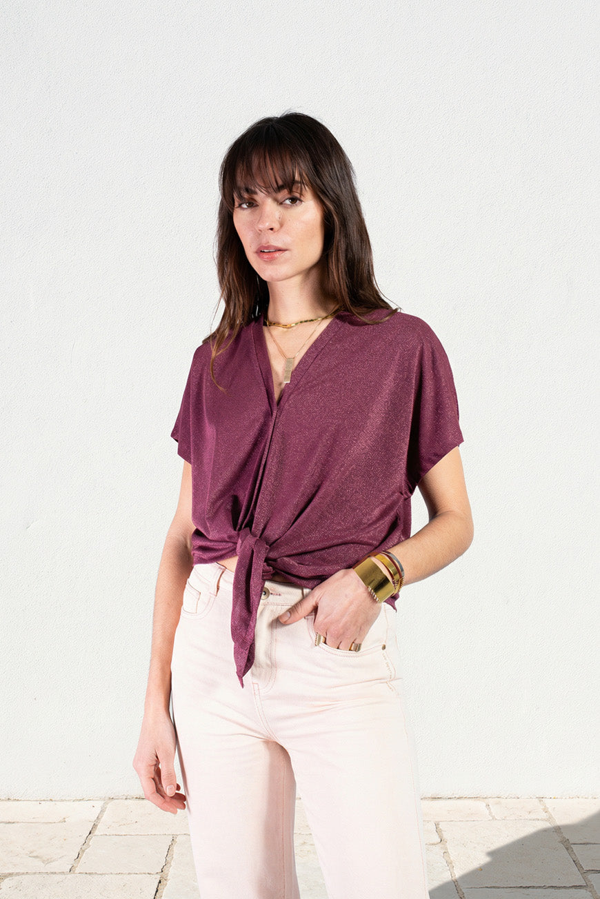 TEE SHIRT NARJESS CASSIS
