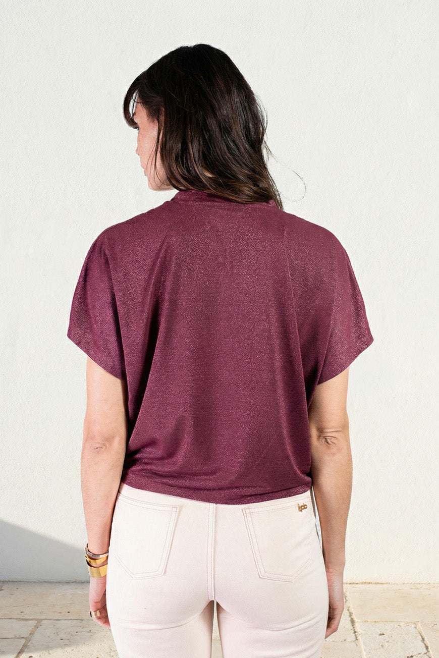 TEE SHIRT NARJESS CASSIS