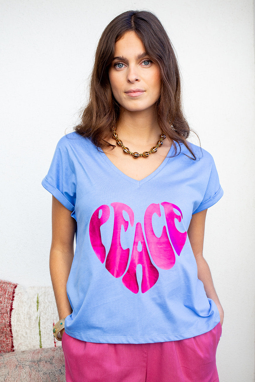 TEE SHIRT DERNA BLEU ROI