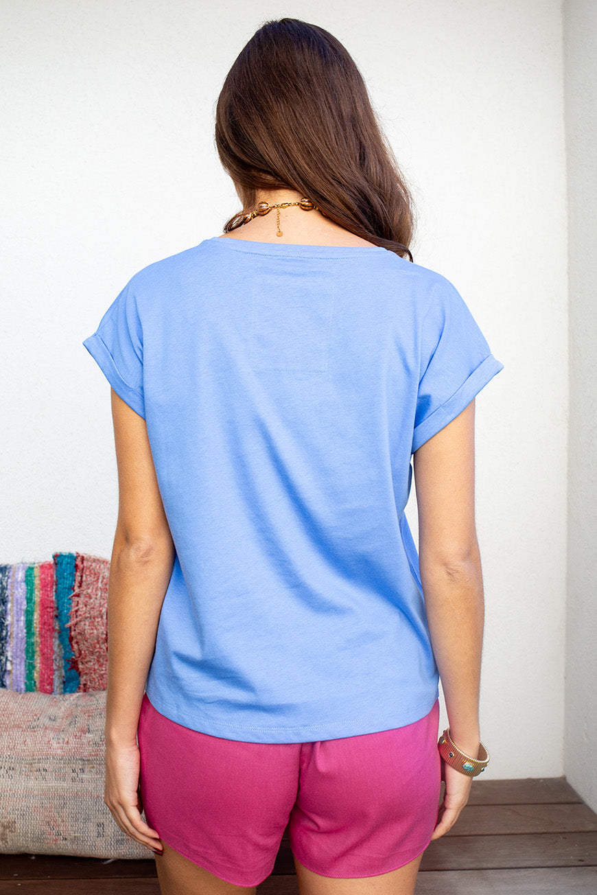 TEE SHIRT DERNA BLEU ROI