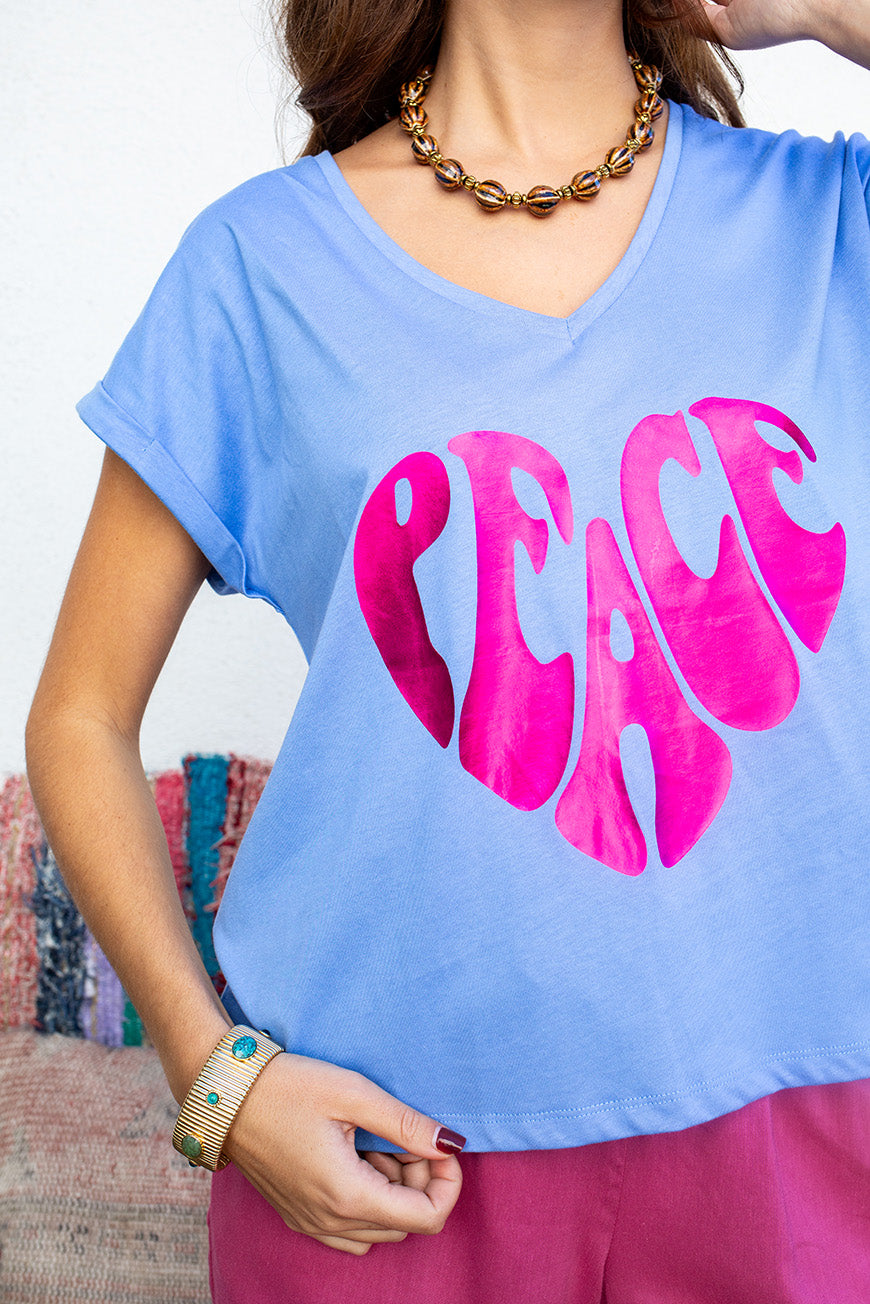 TEE SHIRT DERNA BLEU ROI