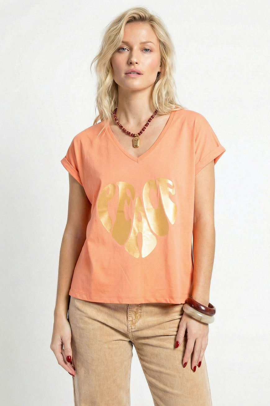 TEE SHIRT DERNA ORANGE
