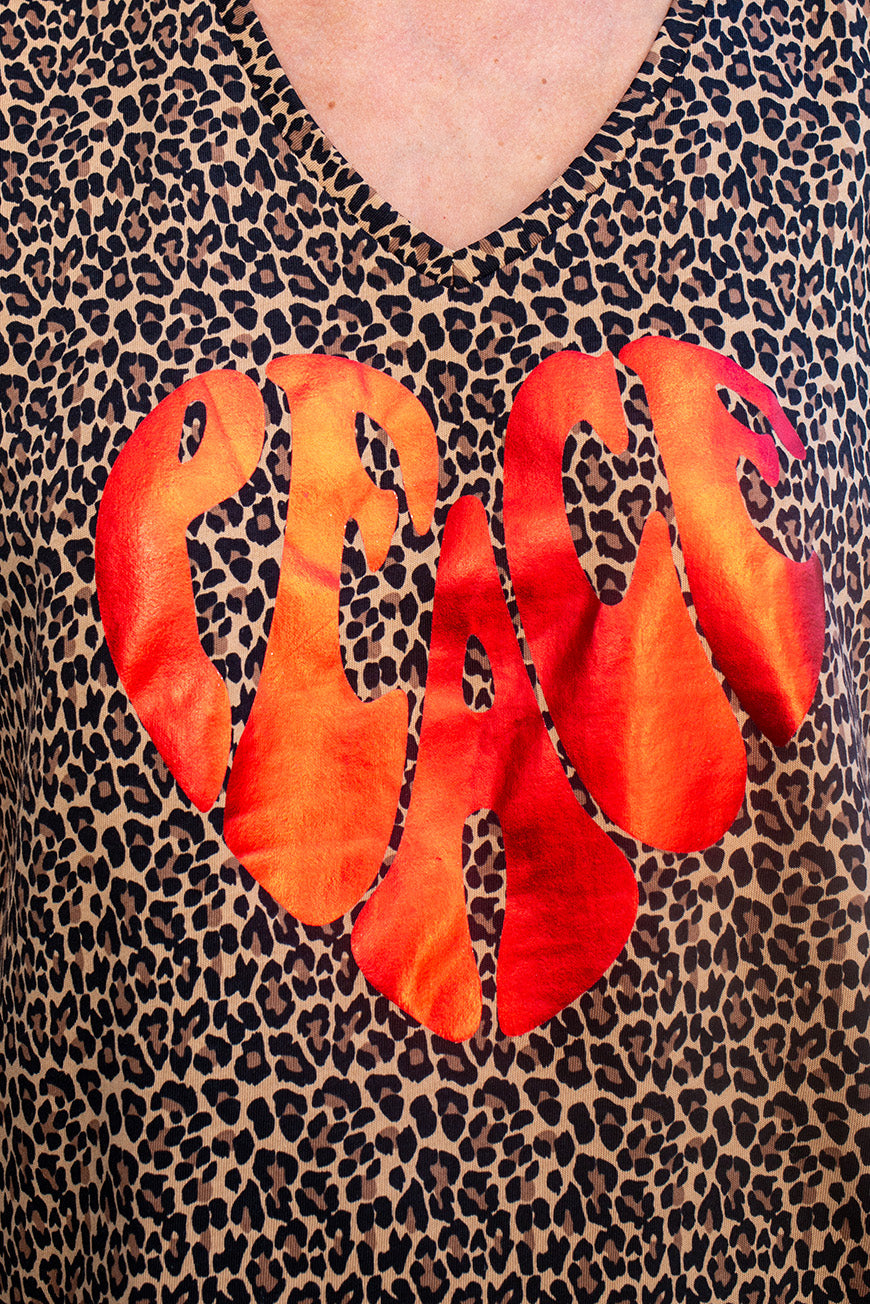 TEE SHIRT DERNA PRINT LEOPARD