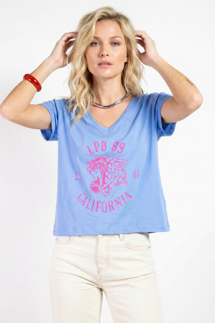 TEE SHIRT DERNA BLEU ROI