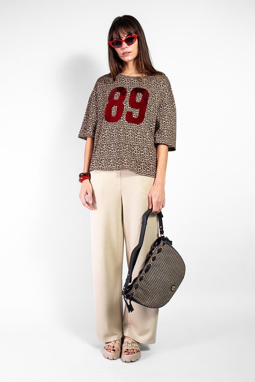 TEE SHIRT NAMINATA PRINT LEOPARD