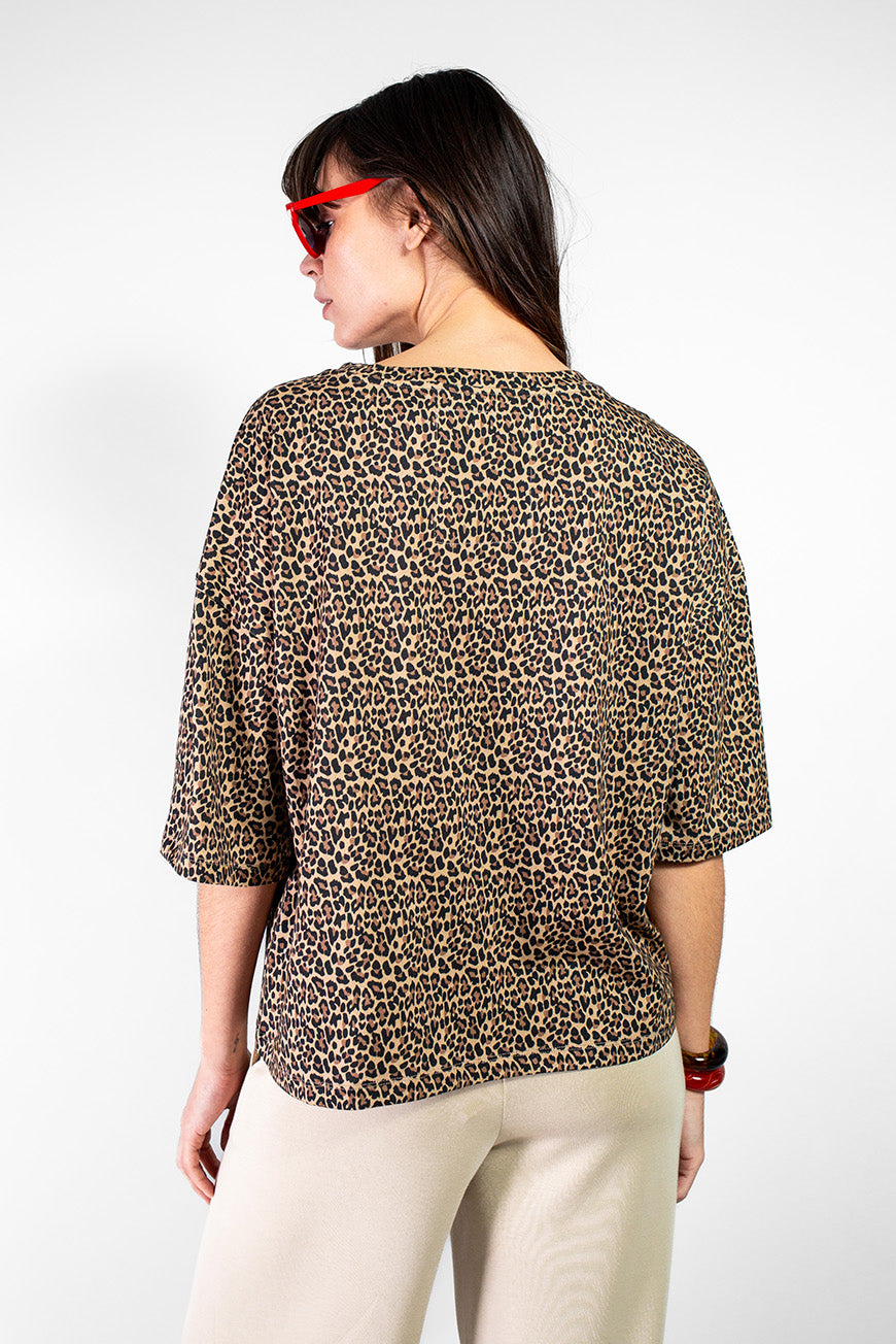 TEE SHIRT NAMINATA PRINT LEOPARD