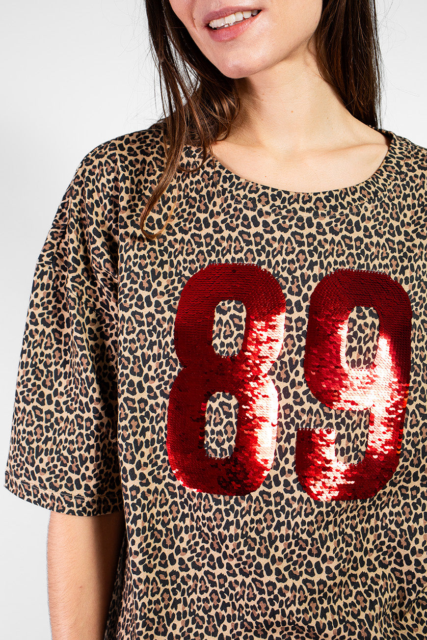 TEE SHIRT NAMINATA PRINT LEOPARD