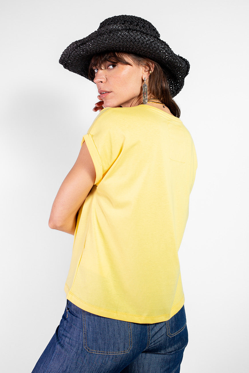 TEE SHIRT DERNA JAUNE