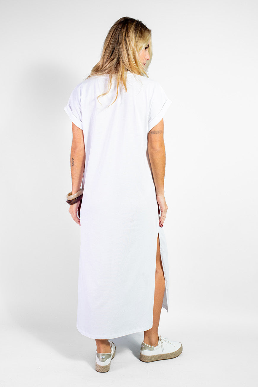 ROBE NAVY BLANC
