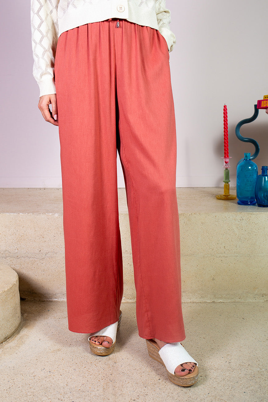 PANTALON DALIDA TERRACOTTA
