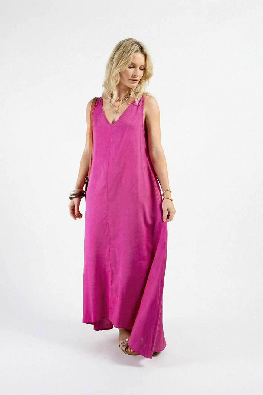 ROBE NASSERA FUCHSIA