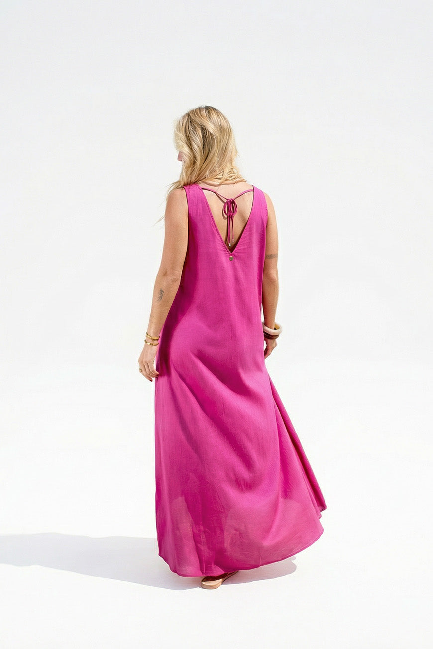 ROBE NASSERA FUCHSIA