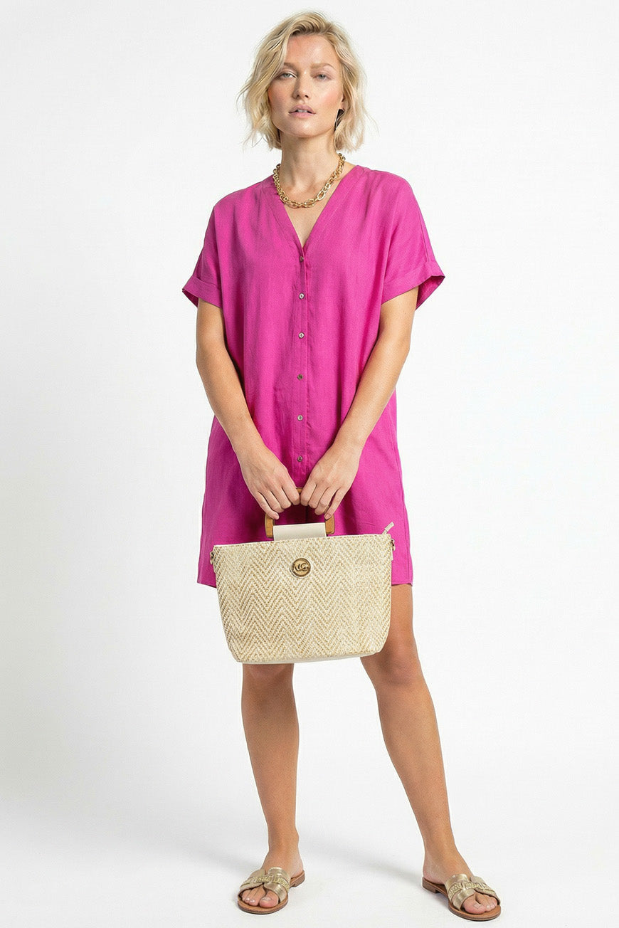 ROBE NASTASIA FUCHSIA