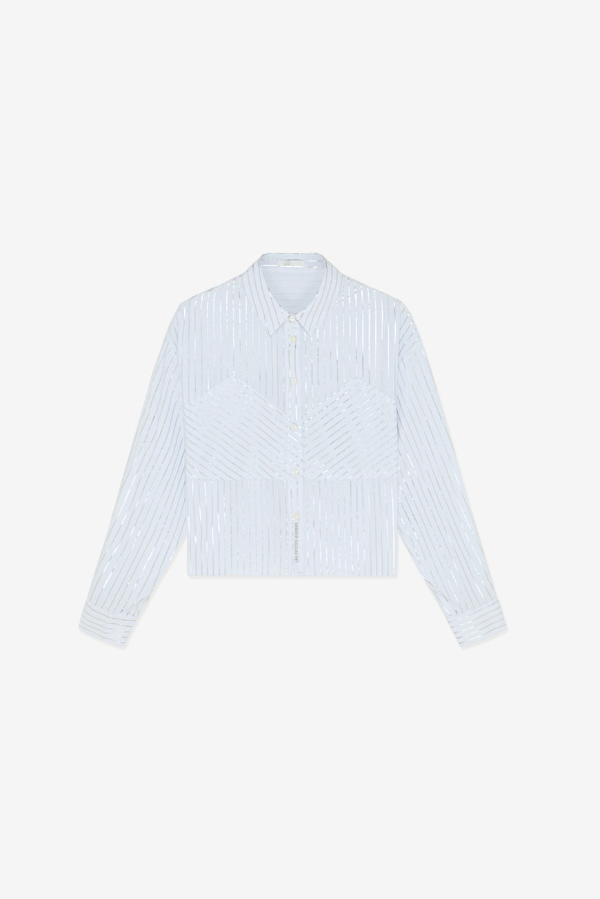 CHEMISE NAEVA RAYURES ARGENT