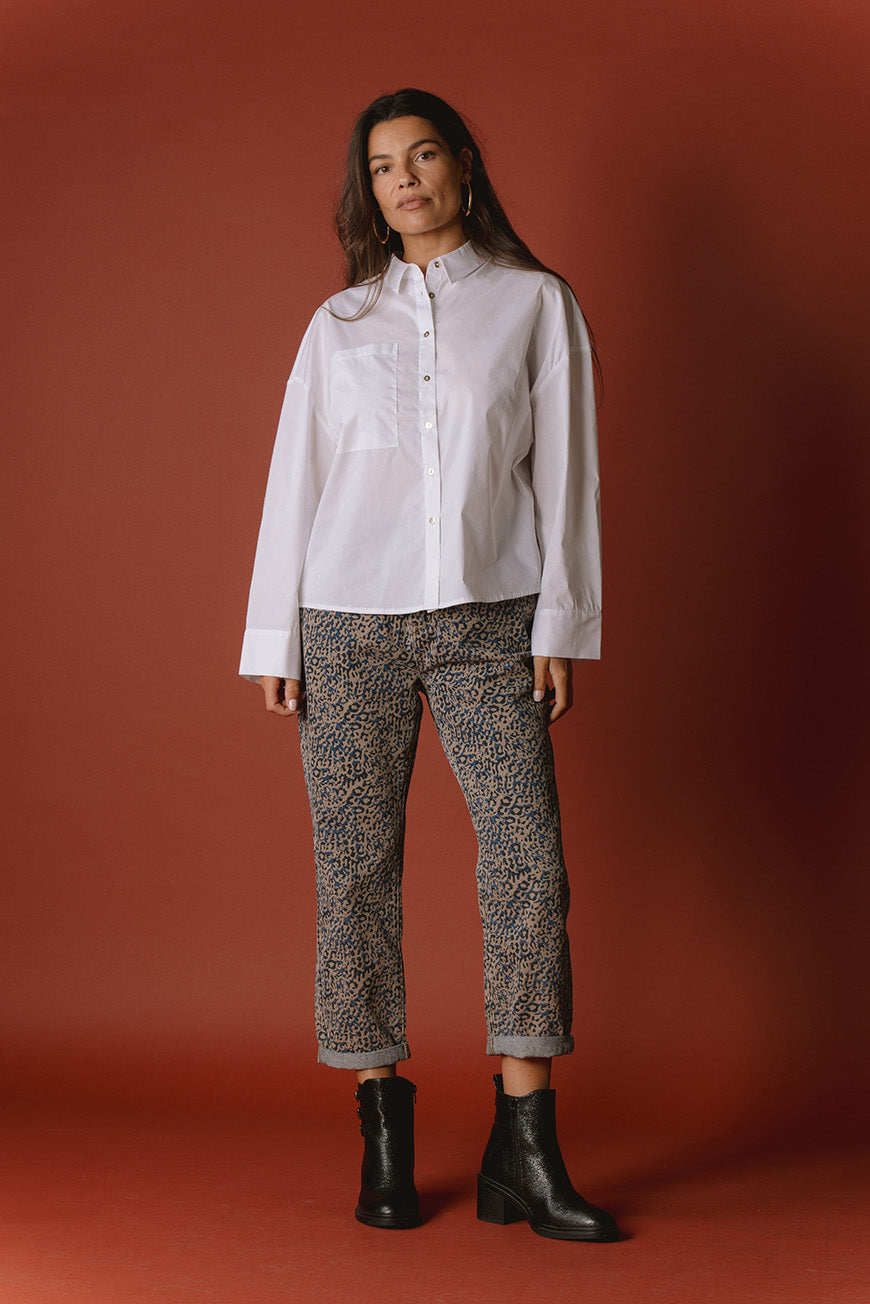 CHEMISE PEROLINE BLANC