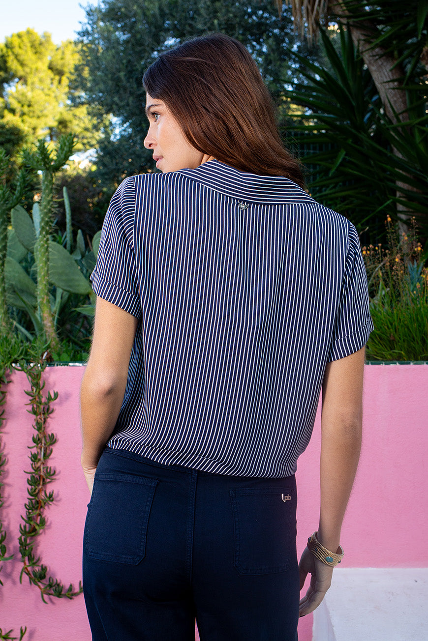 CHEMISE ITTE MARINE RAYURES