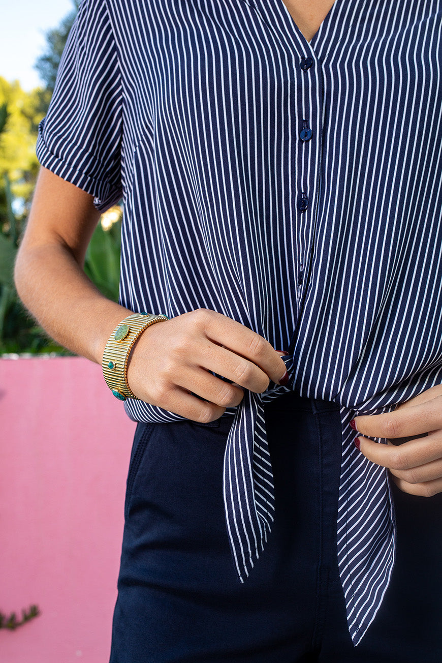 CHEMISE ITTE MARINE RAYURES