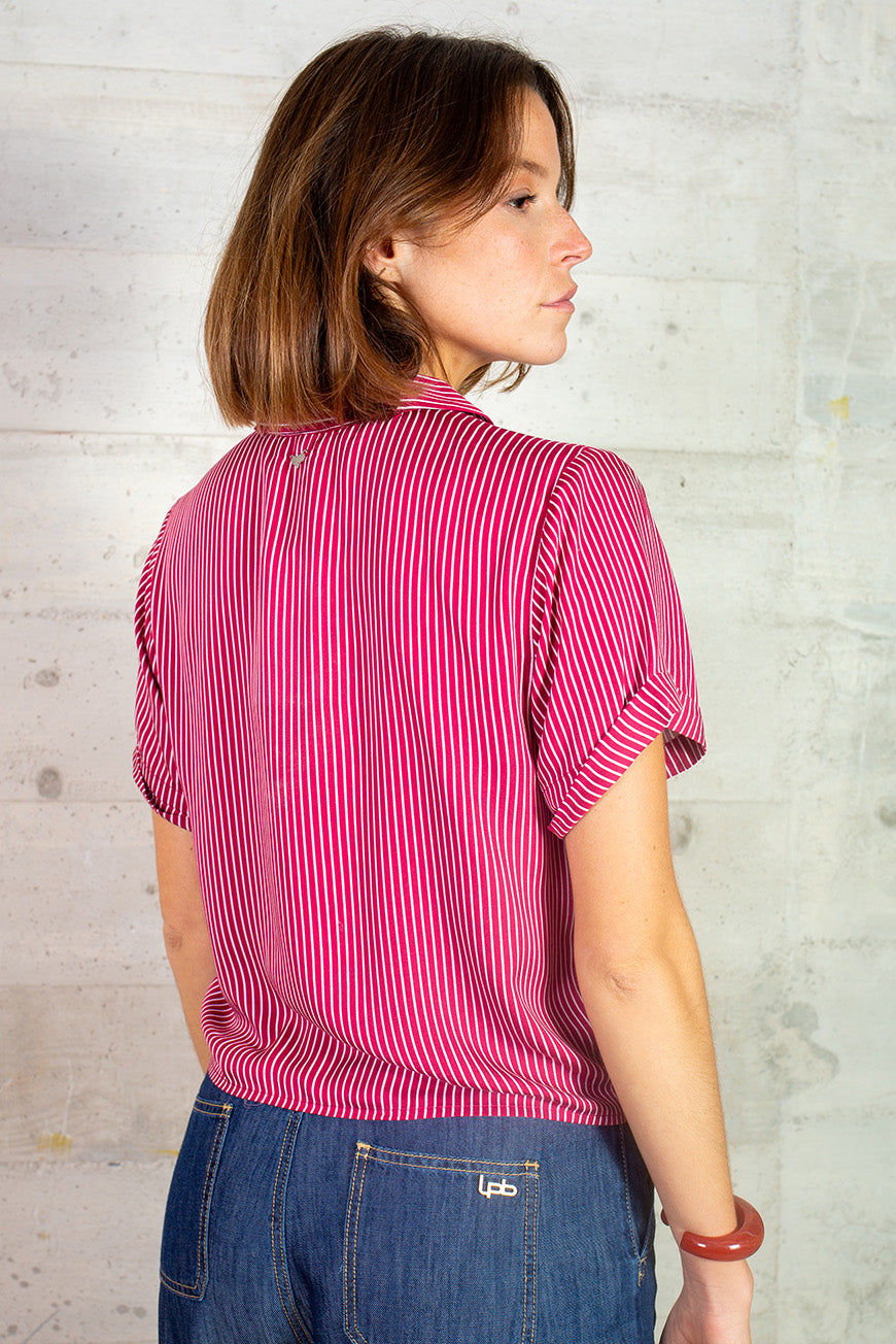 CHEMISE ITTE SANGRIA RAYURES