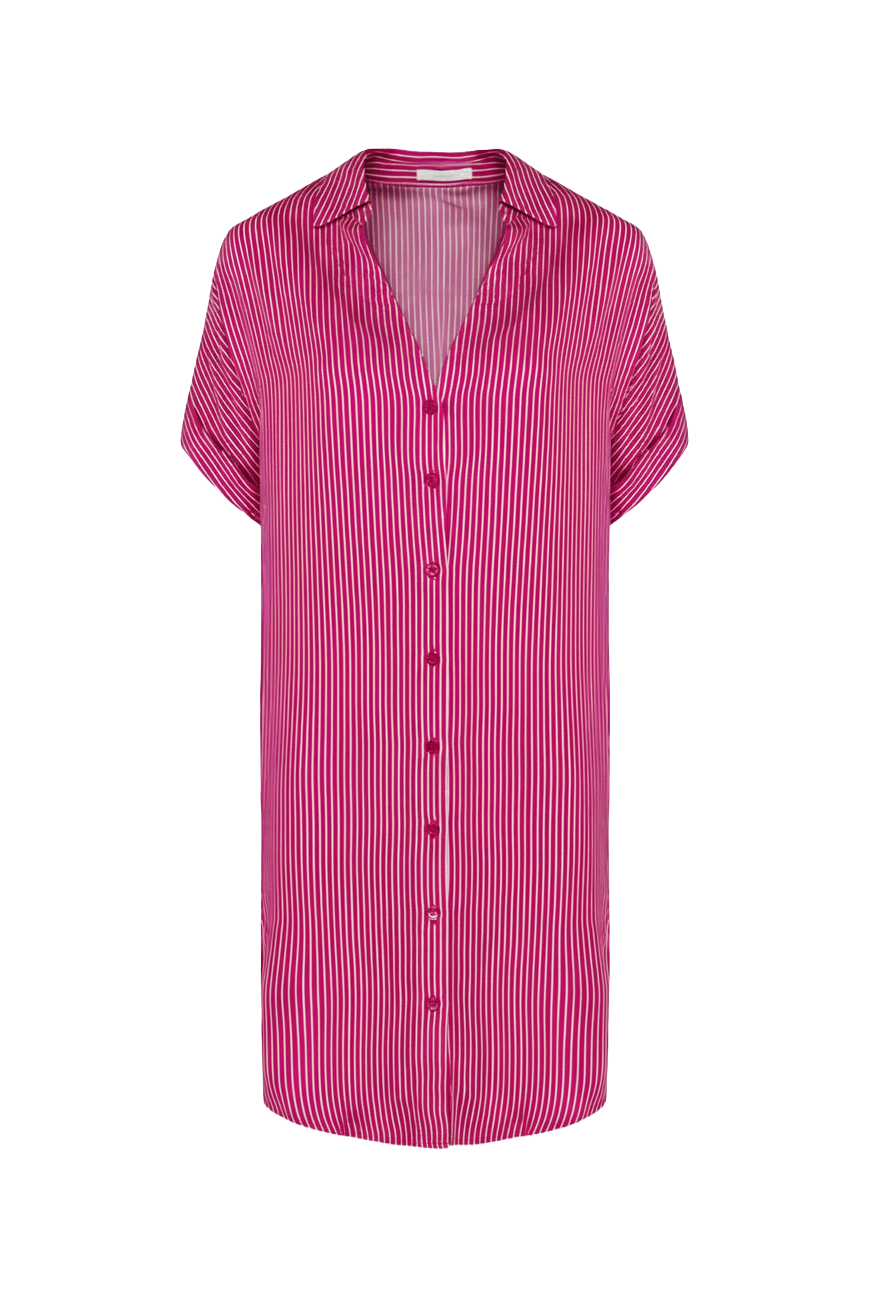 ROBE NASTASIA SANGRIA RAYURES