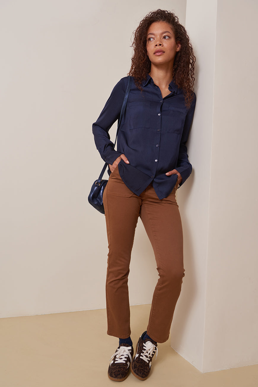 CHEMISE FLUIDE UNIE ESRA