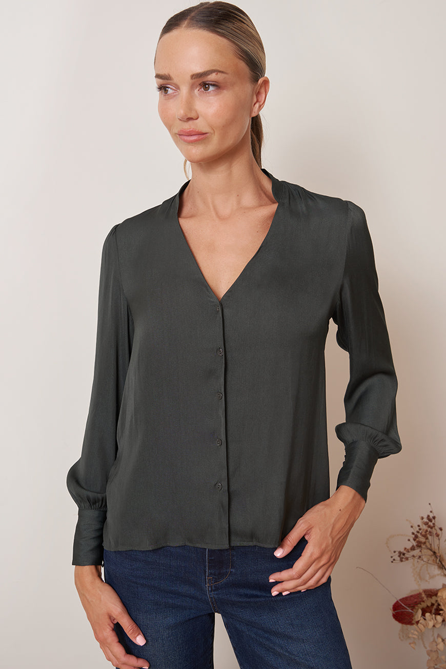 CHEMISE FLUIDE UNIE MINA