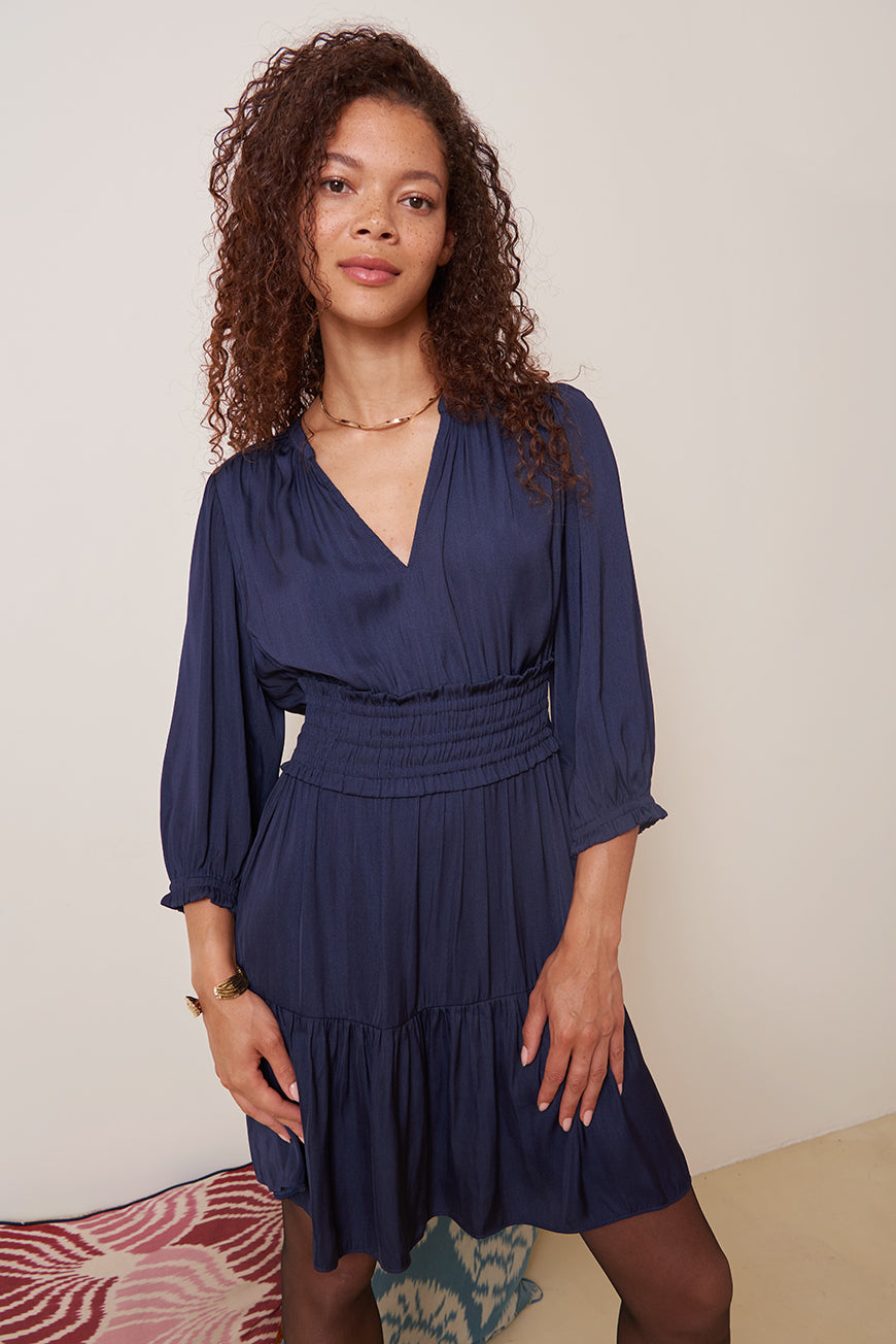 ROBE COURTE SMOCKEE MARGUERITE