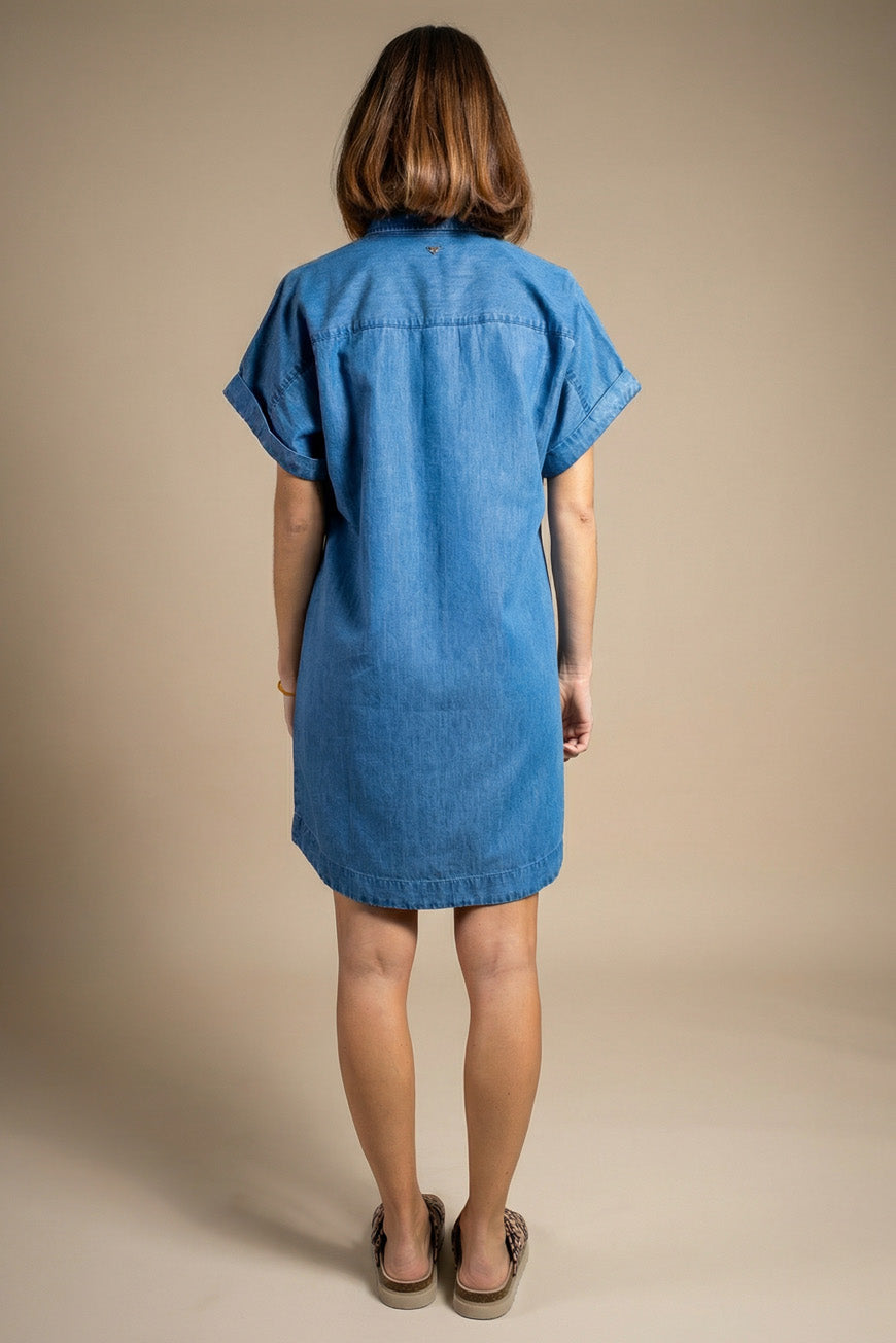 ROBE NIOUMA BLEU