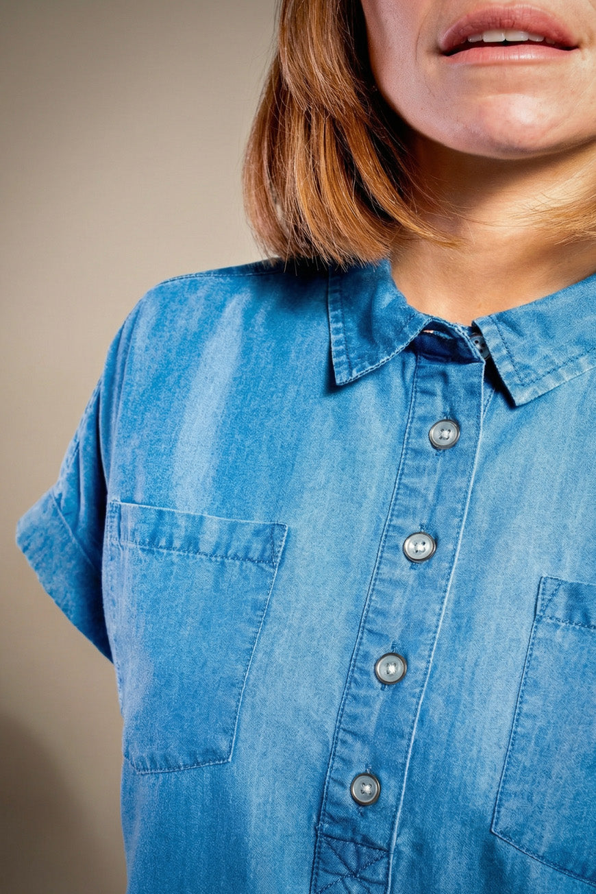 ROBE NIOUMA BLEU
