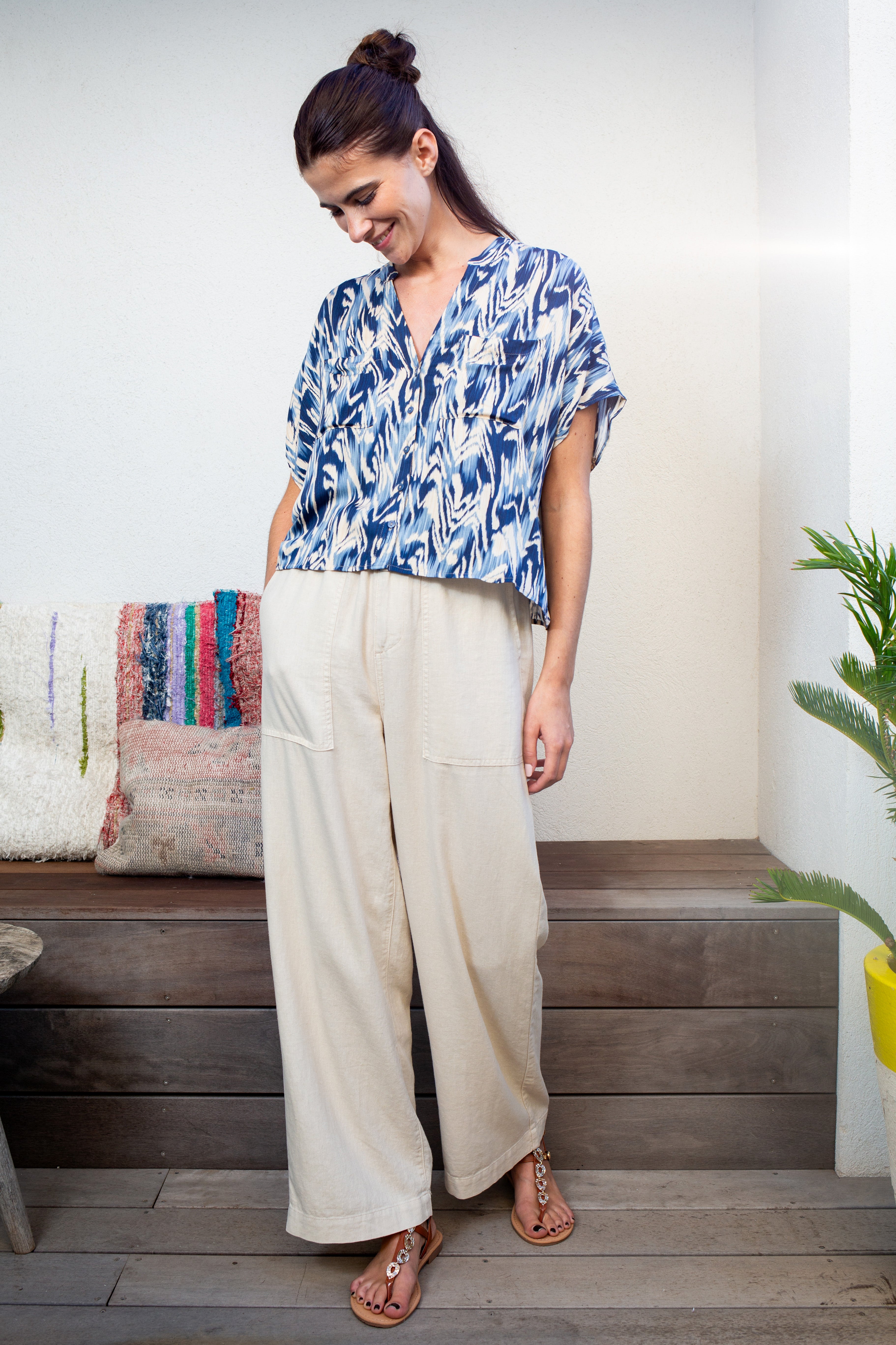 PANTALON NEDIA IVOIRE