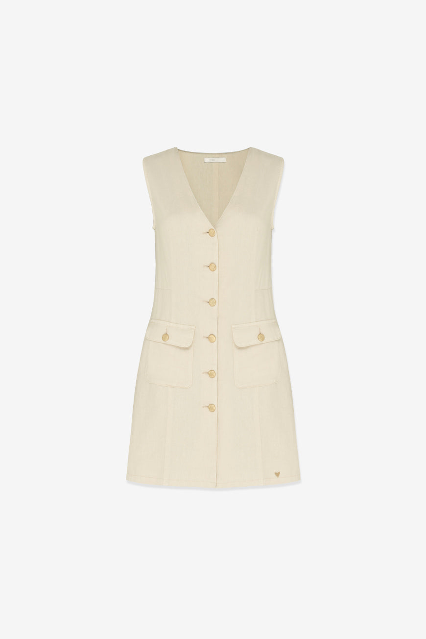 ROBE NETTA IVOIRE
