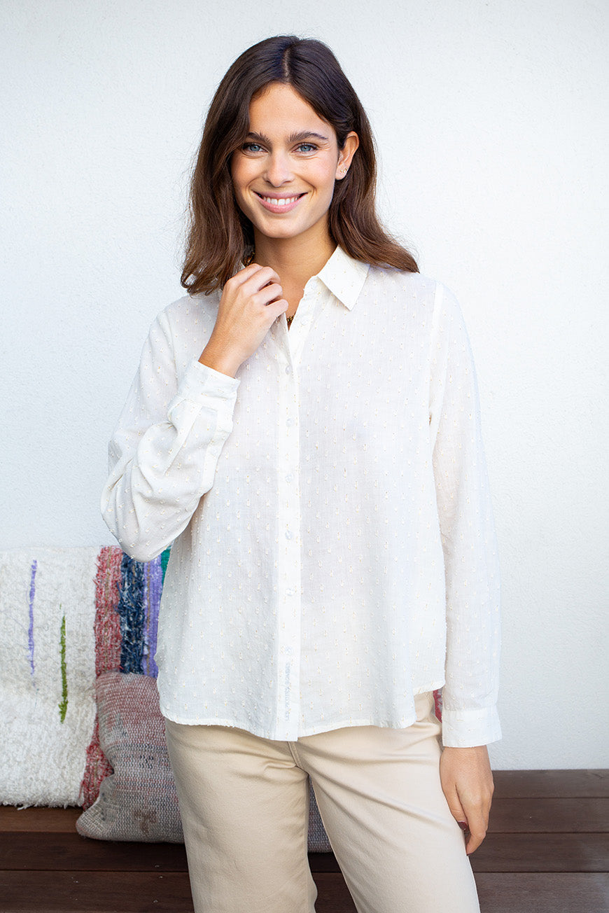 CHEMISE NELIA MOTIF PLUMETI