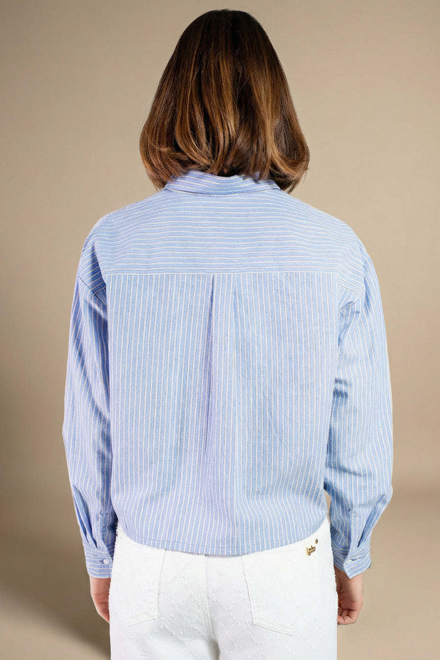 CHEMISE NAEVA BLEU RAYURES