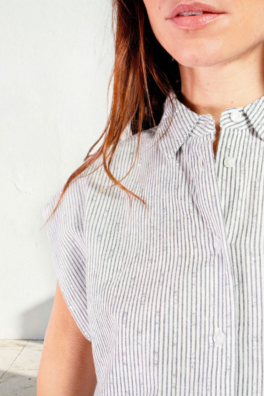 CHEMISE FERYELLE RAYURES NOIRES