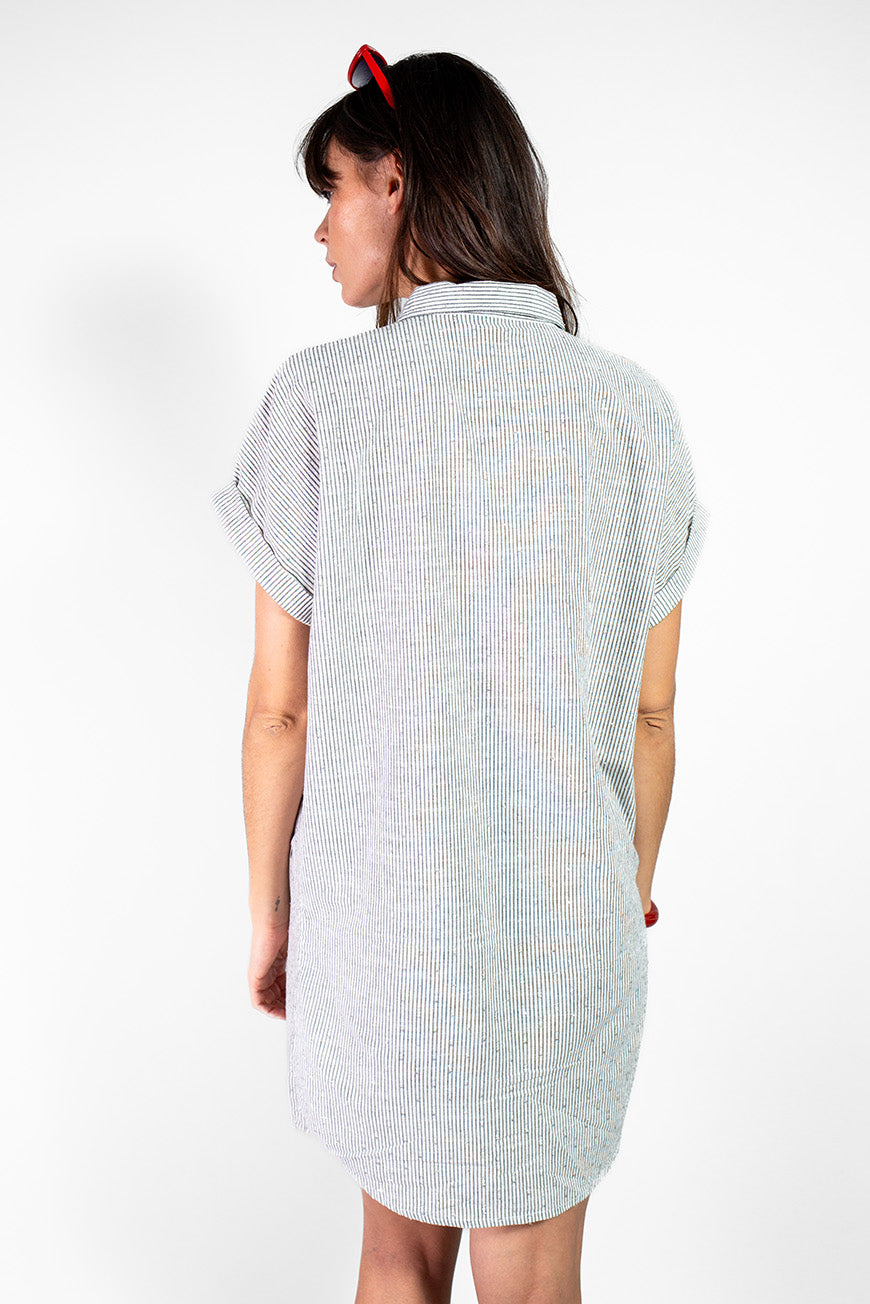 ROBE NIOSIBE RAYURES NOIRES