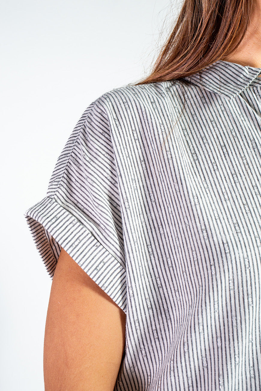 ROBE NIOSIBE RAYURES NOIRES